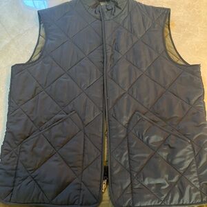 J. Crew Men's Quilted Black Vest